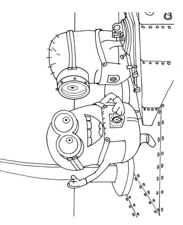 Kids-n-fun.com | Coloring page Despicable me steward george minions